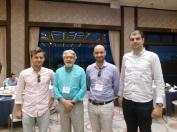 Mladen Banovic, Orest Mykhasiv, Salvatore Auriemma and CAD Exhibition Conference organiser Prof. Dr. Les A. Piegl.